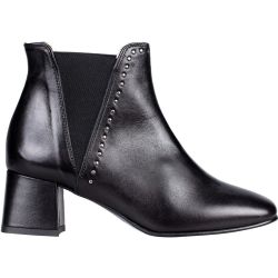 Bottines Boots Chelsea cuir de chèvre cloutées RINA - chaussures petites pointures - MZ MADE FOR PETITE - Modalova