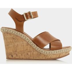 Sandales compensées en liège avec bordure cloutée style espadrille - KARENA - DUNE LONDON - Modalova