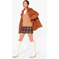 Womens Petite - Manteau En Fausse Fourrure À Revers Oversize Je Ne Suis Pas Fausse Comme Toi - Nasty Gal - Modalova
