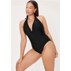 Womens Grande Taille - Maillot De Bain 1-Pièce Échancré À Dos Nu Et Col Plongeant I'M Too Hot - Nasty Gal - Modalova