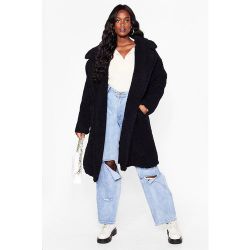 Womens Grande Taille - Manteau Oversize En Fausse Fourrure Tu T'Es Bien Fou-Rrure De Moi - Nasty Gal - Modalova