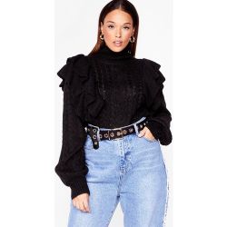 Womens Grande Taille - Pull En Maille À Détails Volantés Je Ne Veux Pull De Toi - - 24-26 - Nasty Gal - Modalova