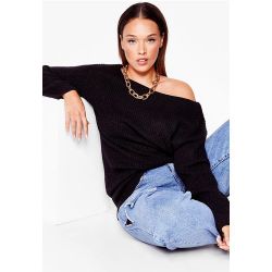 Womens Grande Taille - Pull En Maille À Épaules Dénudées J'En Ai Maille De Tout - - 44-46 - Nasty Gal - Modalova