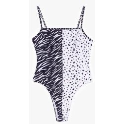 Womens Maillot De Bain 1-Pièce Échancré À Imprimé Animaliers Je N'Ai Pas Dit Mon Dernier Ani-Mot - Nasty Gal - Modalova