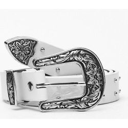 Womens Grande Taille - Ceinture En Similicuir Avec Boucle Western Et Détails Cloutés - Nasty Gal - Modalova