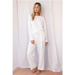 Womens Ensemble De Confort Pull & Pantalon Ceinturé En Maille Allez Maille-Toi - - S/M - Nasty Gal - Modalova
