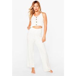 Womens Ensemble De Confort En Maille Crop Top & Pantalon C'Est Ce Que Je Fais De Mieux - Nasty Gal - Modalova