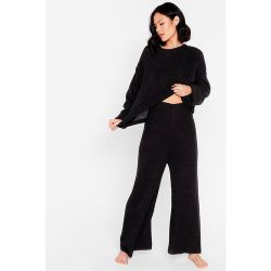 Womens Ensemble De Confort Pull & Pantalon Large En Maille Gaufrée Je Déclare Ma Flemme - Nasty Gal - Modalova