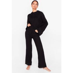 Womens Ensemble De Confort Pull À Capuche & Pantalon En Maille En Pleine Séance Relax - Nasty Gal - Modalova