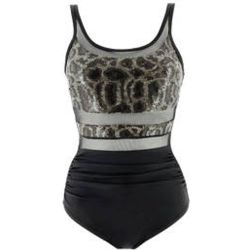 Maillot de bain 1 pièce lissant sexy sans armatures Diana Shiny Safari - MIRADONNA - Modalova