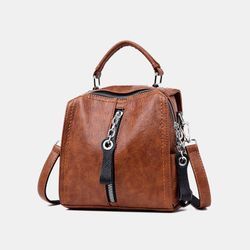 Sac à dos antivol en cuir véritable Sac multi-fonctions multifonctionnel - Newchic - Modalova