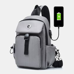 Sac à bandoulière étanche multi-couches de chargement USBs sac à bandoulière sac à bandoulière sac à dos - Newchic - Modalova