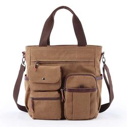 Sac à bandoulière multi-fentes en toiles Sac à main pour ordinateur d'affaires - Newchic - Modalova
