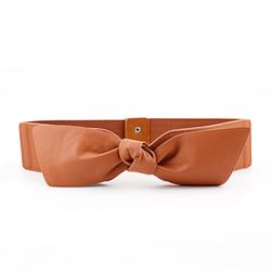 S jupe décoration taille conception arc ceinture PU Casual ceinture élastique Vogue sauvage - Newchic - Modalova