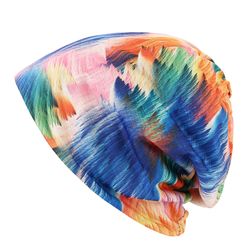 Écharpe à double casquette Impression couleur Stripe Mode Bonnet Cap Écharpes à couteaux multifonctionss - Newchic - Modalova