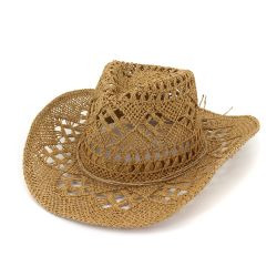 Chapeau de paille de soleil pour voyage en plein air, chapeau de paille exquis, respirant et creuxs - Newchic - Modalova