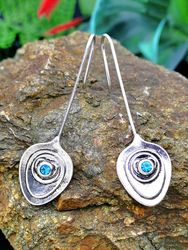 Boucles d'oreilles en argent 925 avec pendentif en diamant incrusté de fleurs - Newchic - Modalova