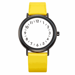 Montre à Quartz de Style Décontracté Cadran Créatif Mode s Cuir Imperméable Bande Montre à Quartz - Newchic - Modalova