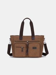 Porte-documentss pour ordinateur portable Sac en toile Simple mode Sac à bandoulière décontracté Sac fourre-tout - Newchic - Modalova