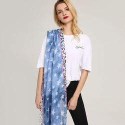 S été chinois impression foulards en coton écharpe de plage coupe-vent doux foulards - Newchic - Modalova