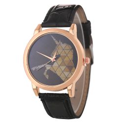 Montre en cuir imperméable de montre de quartz de mode minimaliste pour la montre de couple - Newchic - Modalova
