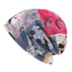 Bonnet à Imprimé Art en Dentelle Chapeau de Plein Air Multi-fonction Foulard Coupe-vent - Newchic - Modalova