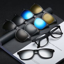 Clips de lunettes de soleil polarisables interchangeables lunettes de miroir magnétiques lunettes de myopie costume lunettes de soleil - Newchic - Modalova