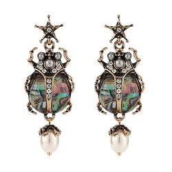Déclaration oreille goutte boucles d'oreilles insecte animaux imitation perle pendentif boucles d'oreilles bijoux de modes - Newchic - Modalova