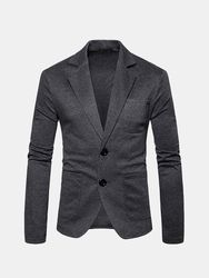 S d'affaires multi-poches en velours côtelé en coton plus chaud Slim Fit Outdoor Solid Color Vestes Blazers - Newchic - Modalova