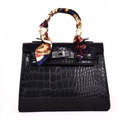 S Faux cuir Casual Crocodile Pattern Sac à main Crossbody Bag Sac à bandoulière - Newchic - Modalova