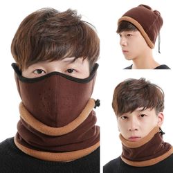 Hommes Femmes Hiver Chaud Coupe-Vent Multifonction En Plein Air Cyclisme Ski Bouche Visage Masque Bonnet Écharpe - Newchic - Modalova