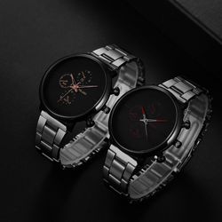 Sports de loisirs s montre boîtier en alliage complet petite montre à quartz chronographe à cadran à trois aiguilles - Newchic - Modalova