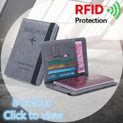 RFID Étui de voyage multifonctionnel de voyage Fentes pour cartes Portefeuille de sac de rangement pour passeport - Newchic - Modalova