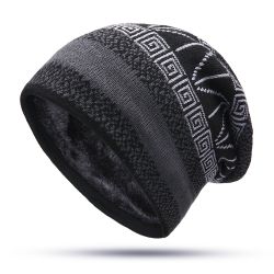 S Hiver Laine Velours Tricot Bonnet Chaud Mode Exquis En Plein Air Neige Ski Vélo Bonnet - Newchic - Modalova