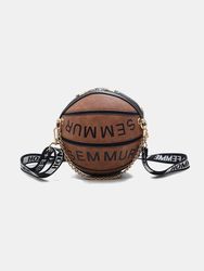 S chaîne de basket-ball petit sac rond sac à main sac à bandoulière sac cartable - Newchic - Modalova