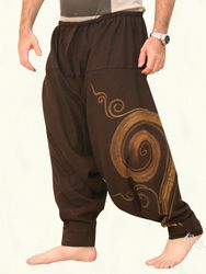 Pantalon sarouel de personnalité de la mode Pantalon décontracté à jambe large et imprimé décontracté - Newchic - Modalova