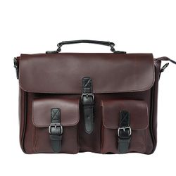 Sac d'affaires en similicuir brun Sacoche pour ordinateur portable Sac à bandoulière Sacoche - Newchic - Modalova
