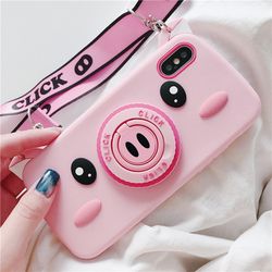 S Cochon Mignon Appareil Photo Soft Coque Arrière Coque iPhone pour Gel De Silice - Newchic - Modalova