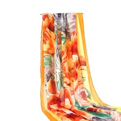 S Fleur Imprimer Coton Bohême Voyage Plage Crème Solaire Vintage Vogue Soft Foulard En Soie Châle - Newchic - Modalova