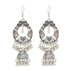 Boucles d'oreilles pompon bohème Boucles d'oreilles cloche Bell Drop boucles d'oreilles rétro Sliver pour les s - Newchic - Modalova