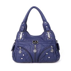 S Soft Sac à main en cuir Sac à bandoulière décontracté solide à plusieurs poches - Newchic - Modalova