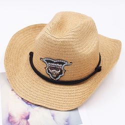 S Unisexe Western Cowboy Jazz Cap Angleterre Rétro Fedoras Chapeau De Paille - Newchic - Modalova