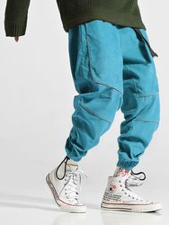 Pantalon cool de jogging décontracté en velours côtelés avec cordon de serrage - Newchic - Modalova