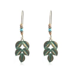 Boucles d'oreilles Feuilles de Bohême Boucles d'oreilles rétro en alliage Boucles d'oreilles à la modes - Newchic - Modalova