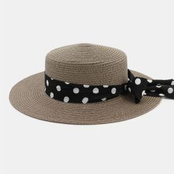 S chapeau plat voyage en plein air jazz chapeau de paille protection solaire chapeau de soleil chapeau de plage - Newchic - Modalova