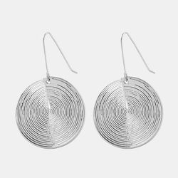 Boucles d'oreilles pendantes en métal géométrique bohème boucles d'oreilles rondes en spirale bijoux chic - Newchic - Modalova