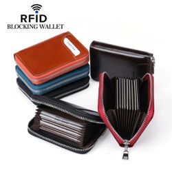 Portefeuille RFID homme en cuir véritable porte-monnaie avec 12 fentes pour carte - Newchic - Modalova