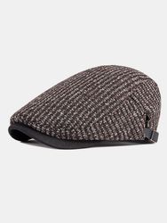 Casquette à visière automne hiver béret rétro britannique casquette avant décontractée casquette plate - Newchic - Modalova