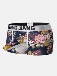 Sexy Nylon maille éléphant boxer slips respirant en forme de sous-vêtement imprimé florals - Newchic - Modalova