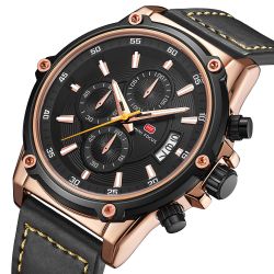 Style militaire date lumineuse bracelet en cuir s montre-bracelet montre à quartz - Newchic - Modalova